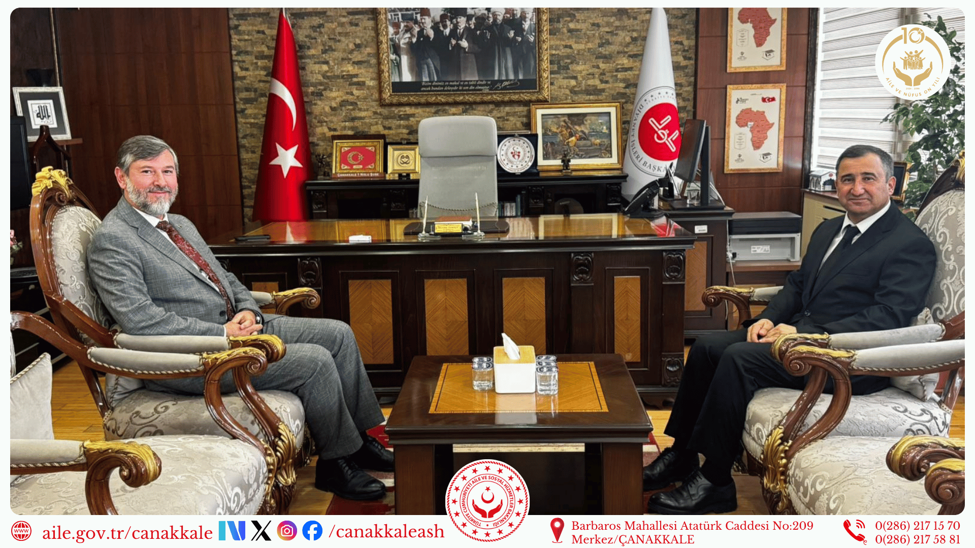 İl Müdürümüzden İl Müftüsü Topçu’ya Hayırlı Olsun Ziyareti