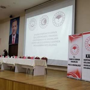 Öğretmen evi Konferans Salonunda 400 kadına kadın Kooperatifçiliği ve Finansal Okuryazarlık hakkında bilgilendirme yapılmıştır. - fotoğraf 8
