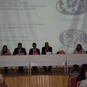 Öğretmen evi Konferans Salonunda 400 kadına kadın Kooperatifçiliği ve Finansal Okuryazarlık hakkında bilgilendirme yapılmıştır. - fotoğraf 12