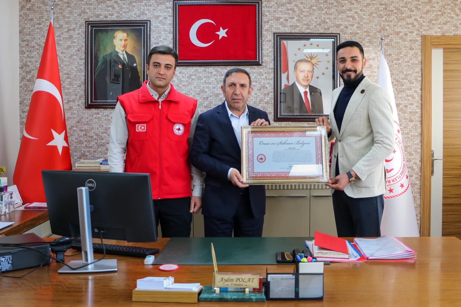 Anadolu Şehit Aileleri, Gazileri ve Güvenlik Korucuları Vakfı’ndan İl Müdürümüze Ziyaret