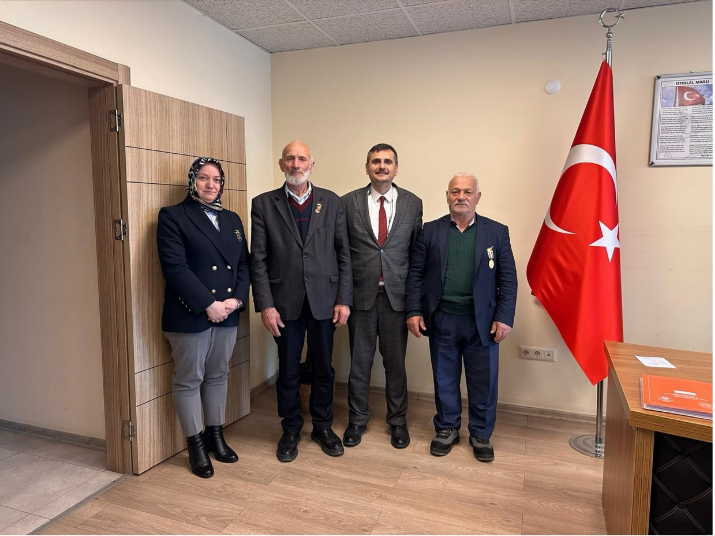 Kıbrıs Gazilerimiz Ferşat Akbay ve Ahmet Acar Kuruluşumuzda Ağırlandı