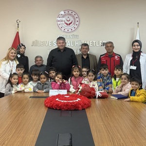 Özel Masallar Diyarı Gündüz Bakımevi’nden hizmet alan çocuklarımız, 23 Nisan etkinlikleri kapsamında İl Müdürlüğümüzü ziyaret ederek İl Müdürümüz Sayın Tolga Nacar ile bir araya gelmiştir.  - fotoğraf 1