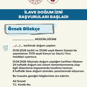 İlave Doğum İzni Başvuruları Başladı - fotoğraf 4