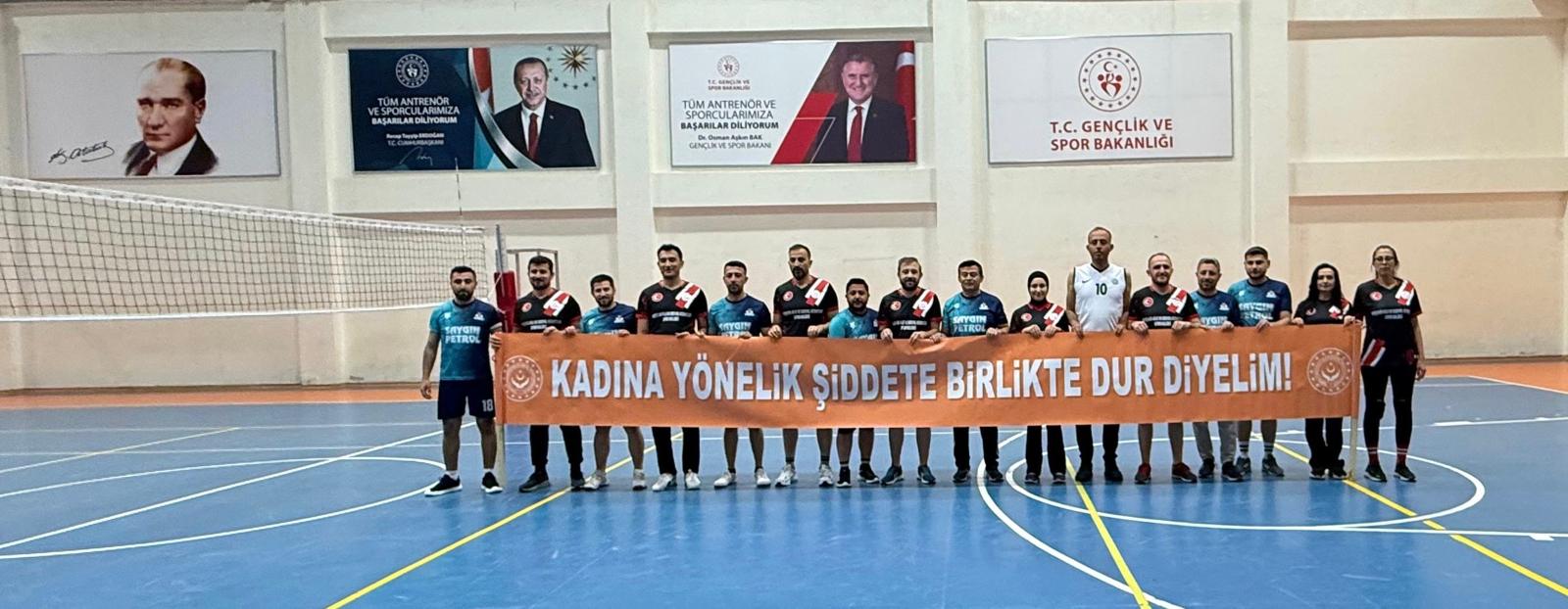 Nevşehir Aile ve Sosyal Hizmetler Spor Kulübü Voleybol Müsabakasına Katılım Sağladı