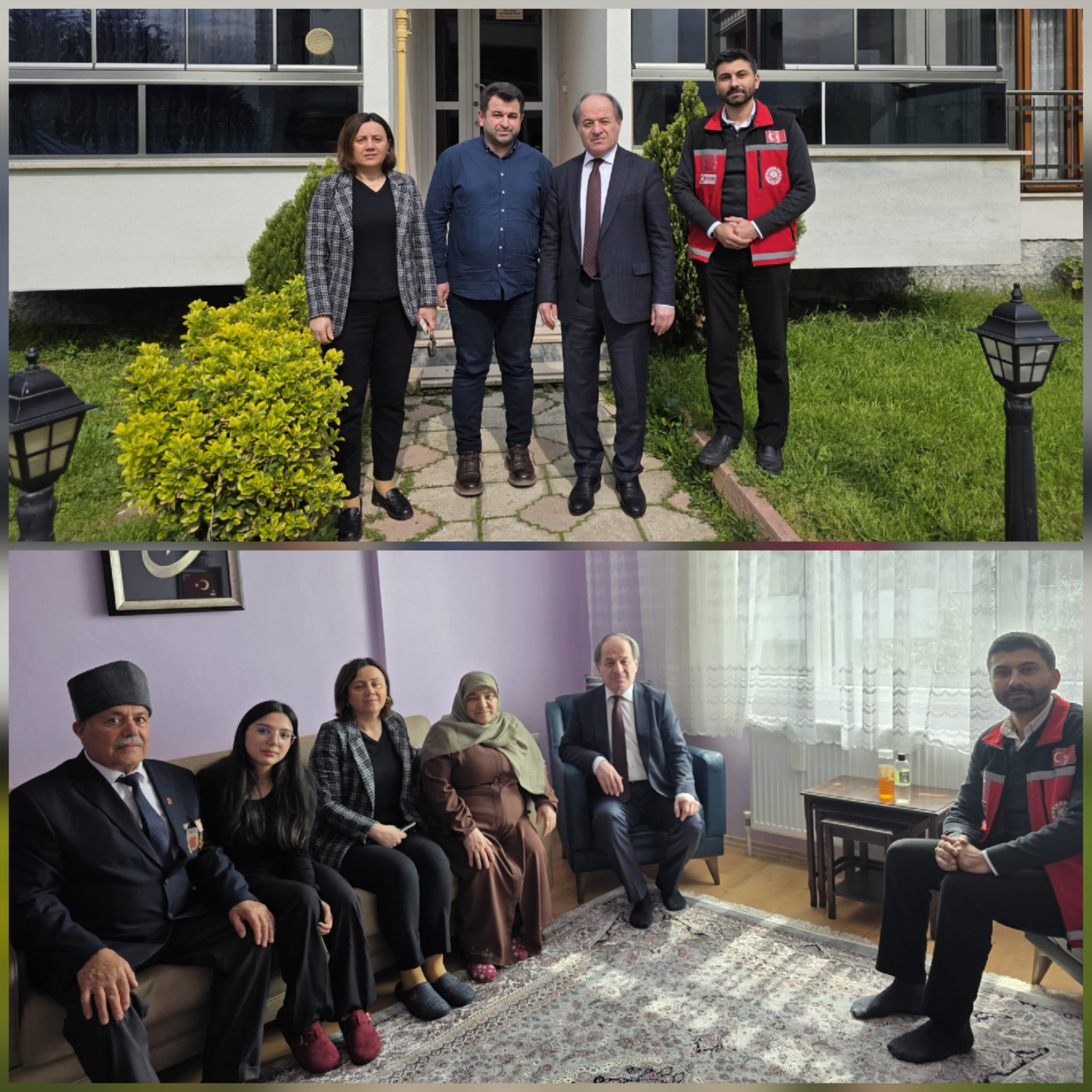 Şehidimiz Şinasi TEKİN’in kıymetli ailesi ve Kıbrıs Gazimiz Sıtkı GÜLER ziyaret edildi.