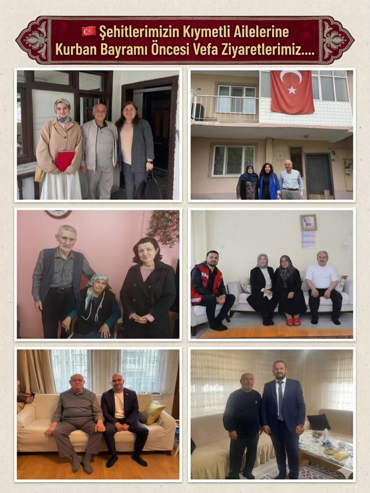 Şehitlerimizin Kıymetli Ailelerine Kurban Bayramı Öncesi Vefa Ziyaretlerimiz