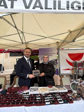 Kadın kooperatifleri standımızı ziyaret ettik.