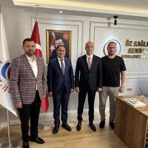 İl Müdürümüz İlkay Türkoğlu, Öz Sağlık-İş Sendikası Aydın Şube Başkanı Bülent Aksoy’u Ziyaret - fotoğraf 2