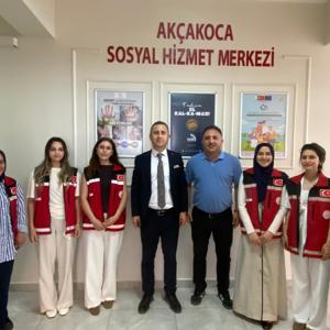 İl Müdürümüz Sezgin Küçüktepe Akçakoca Sosyal Hizmet Merkezi Müdürlüğü'nü Ziyaret Etti. - fotoğraf 1