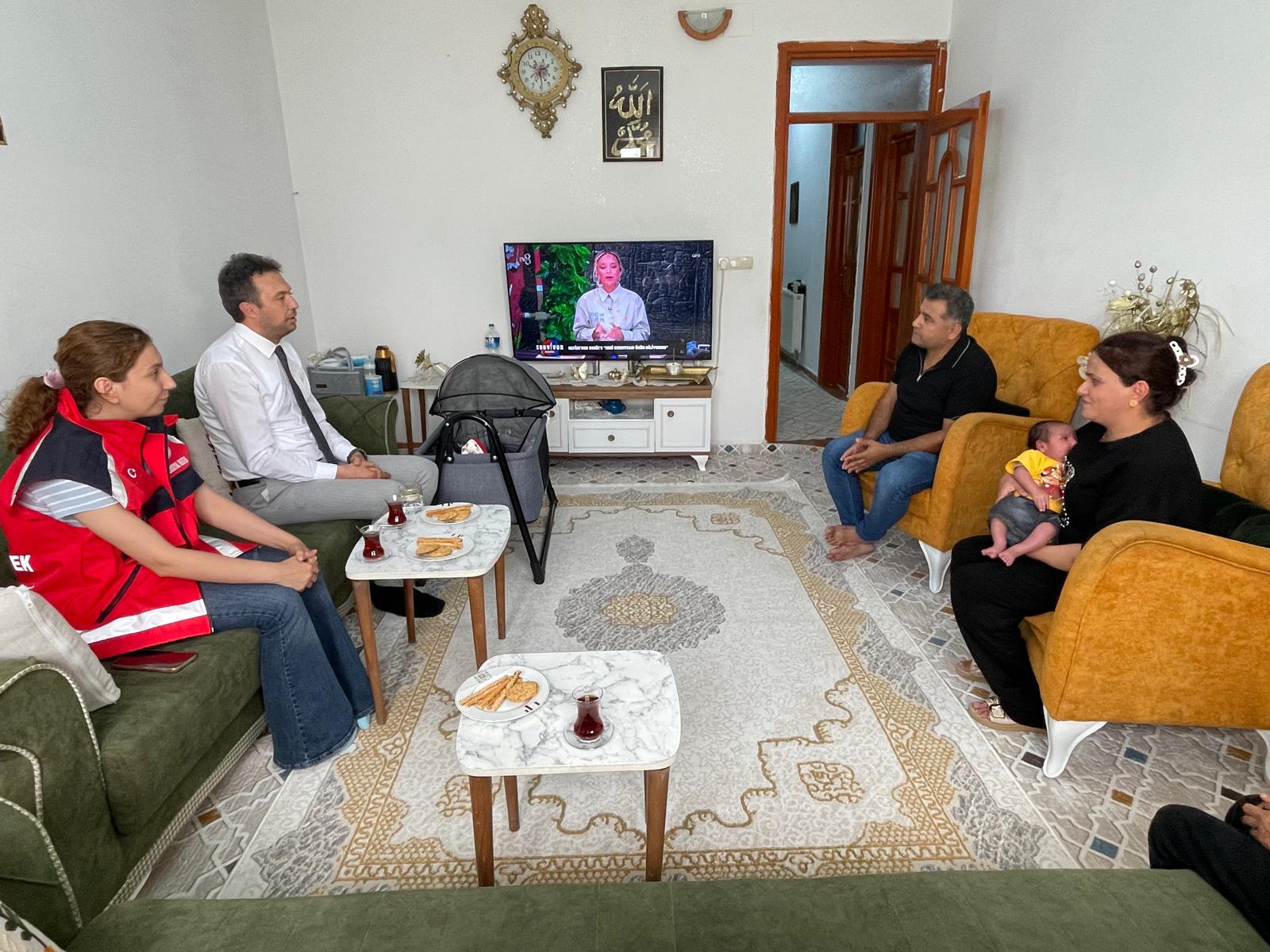İl Müdürlüğümüzden Yeni Bebek Sevinci Yaşayan Ailemize Anlamlı Ziyaret