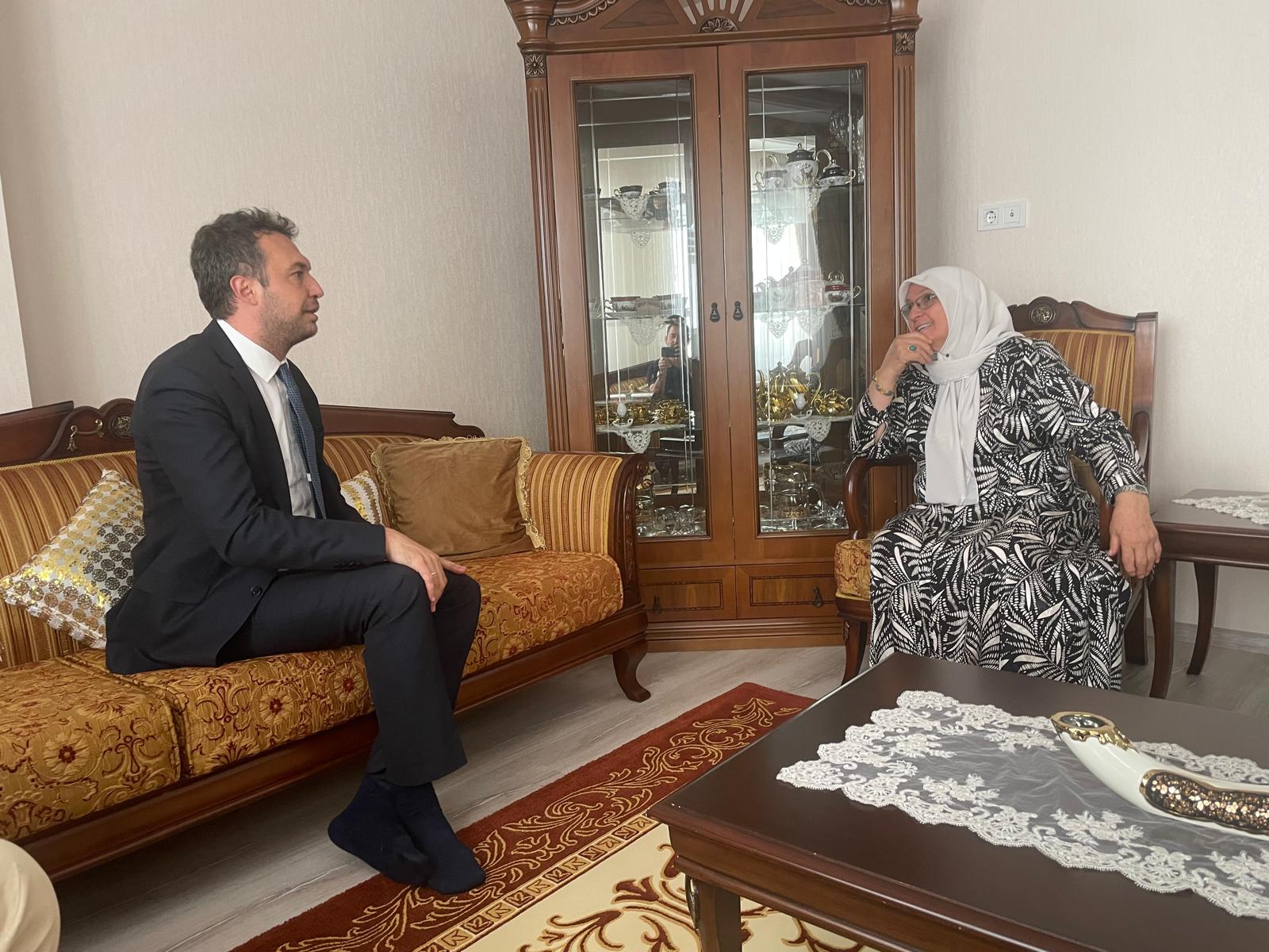 İl Müdürü Çetin Tutaş’tan Şehit Aileleri ve Sivil Terör Mağduru Ailesine Ziyaret