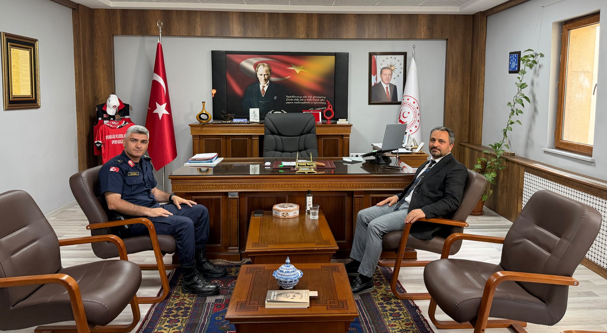 İl Müdürlüğümüz ile Ürgüp İlçe Jandarma Komutanlığı Arasında İş Birliği Görüşmesi