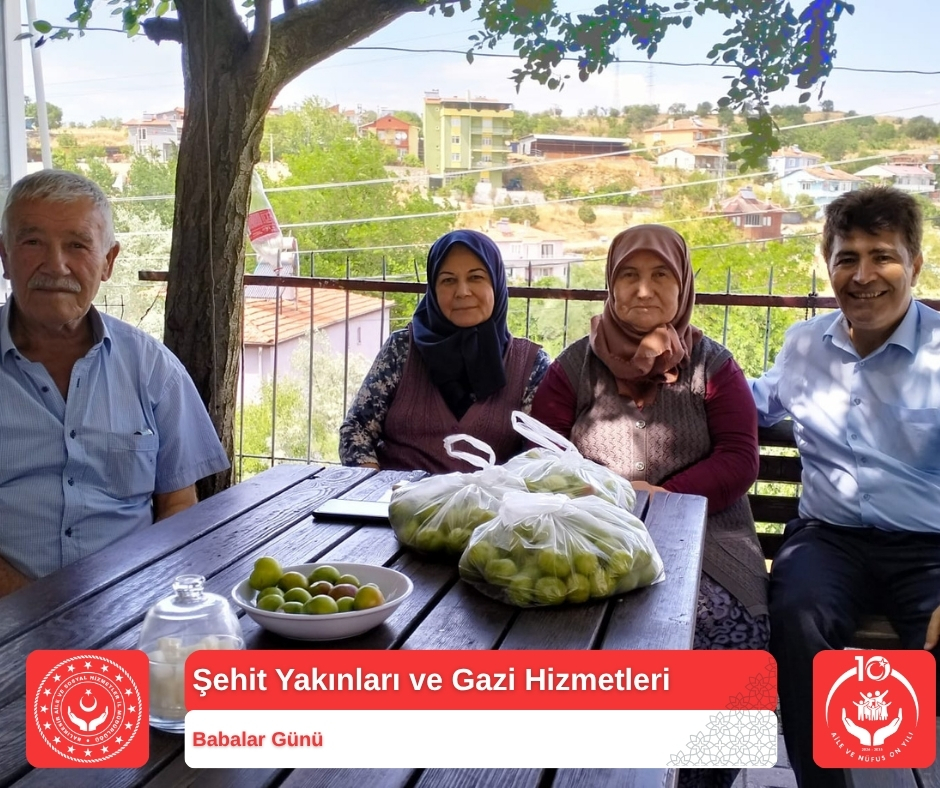 Aziz Şehidimiz Mehmet EREN’in Kıymetli Ailesine Babalar Günü Ziyareti