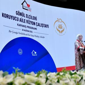 Emine Erdoğan Hanımefendi ve Bakanımız Göktaş "Gönül Elçileri Koruyucu Aile Vizyon Çalıştayı Kapanış Programı"na katıldı - fotoğraf 6