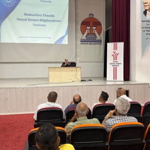 Havza’da Muhtarlara Sosyal Risk Haritaları Eğitimi Verildi - fotoğraf 1