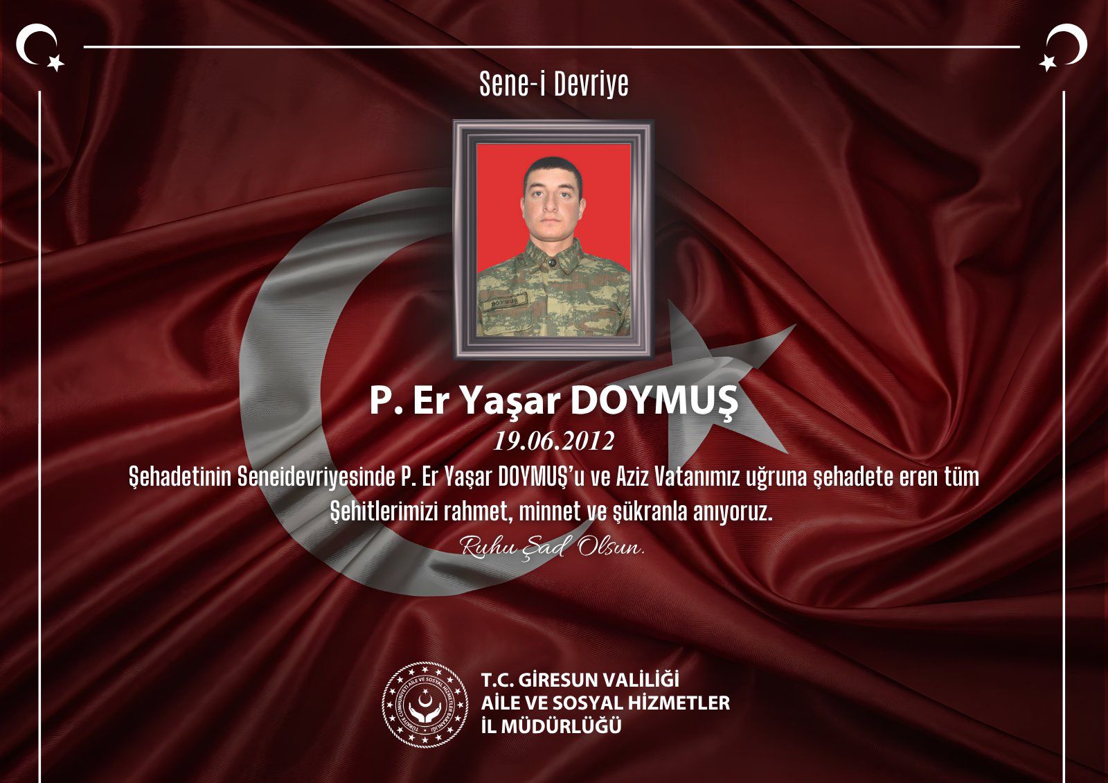 Aziz Şehitlerimizi Rahmet, Minnet ve Şükranla Yâd Ediyoruz