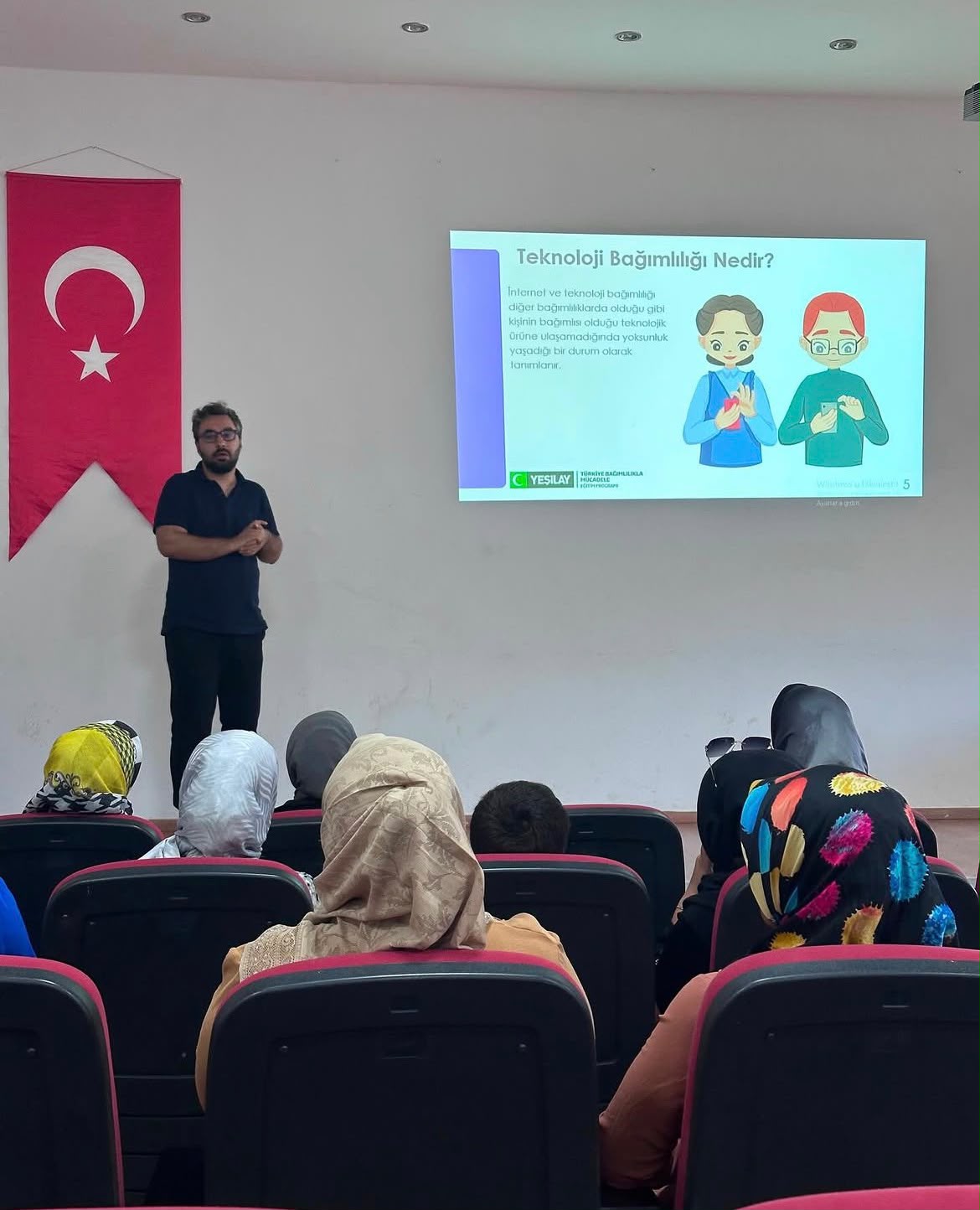 Türkiye Bağımlılıkla Mücadele (TBM)Eğitimleri Kapsamında Dijital Bağımlılık Konulu Eğitim Gerçekleştirildi.