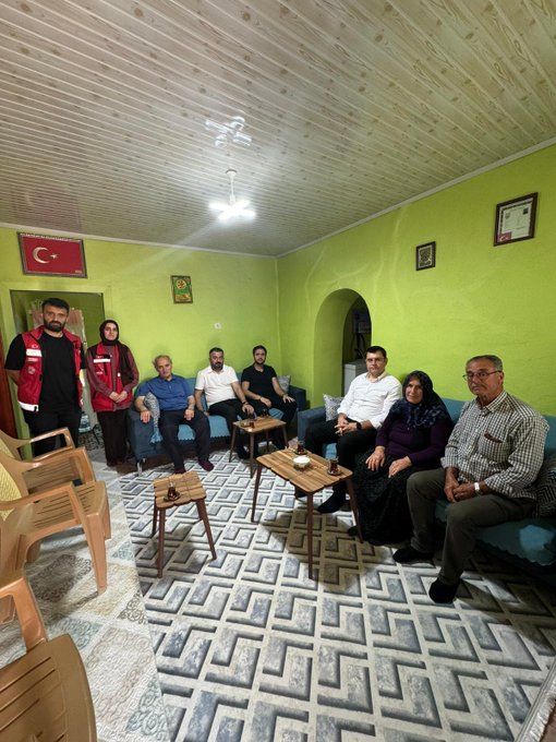 Şehit Çelebi Yılmaz'ın sene-i devriyesinde kıymetli ailesi ziyaret edildi.