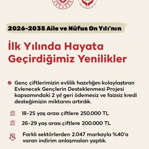 Aile ve Nüfus On Yılı'nın İlk İcraatlarını Hayata Geçirdik. - fotoğraf 1