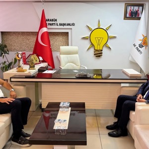 Kırşehir Aile ve Sosyal Hizmetler İl Müdürü Olarak Görevlendirilen İl Müdürümüz Abdurrahman Bilgiç Veda Ziyaretleri Kapsamında AK Parti Karabük İl Başkanı Sayın Ferhat Saltı Ziyaret Etti - fotoğraf 1