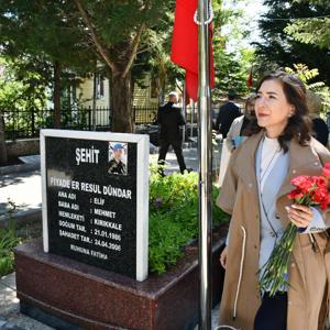  İl Müdürümüz Sayın Çiğdem AÇIKYILDIZ KAZEL’in katılımlarıyla Kurban Bayramı münasebetiyle gerçekleştirilen Kırıkkale Şehitliği ziyaretinde, aziz şehitlerimizin kabirlerine karanfiller bırakıldı. - fotoğraf 1