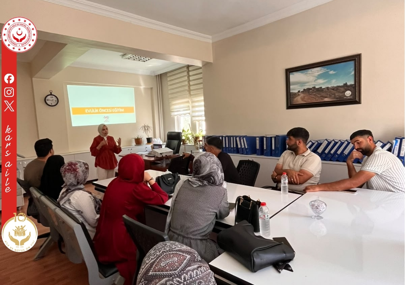 📍 Kağızman’da Evlilik Kredisine Başvuran Genç Çiftlere Evlilik Öncesi Eğitim