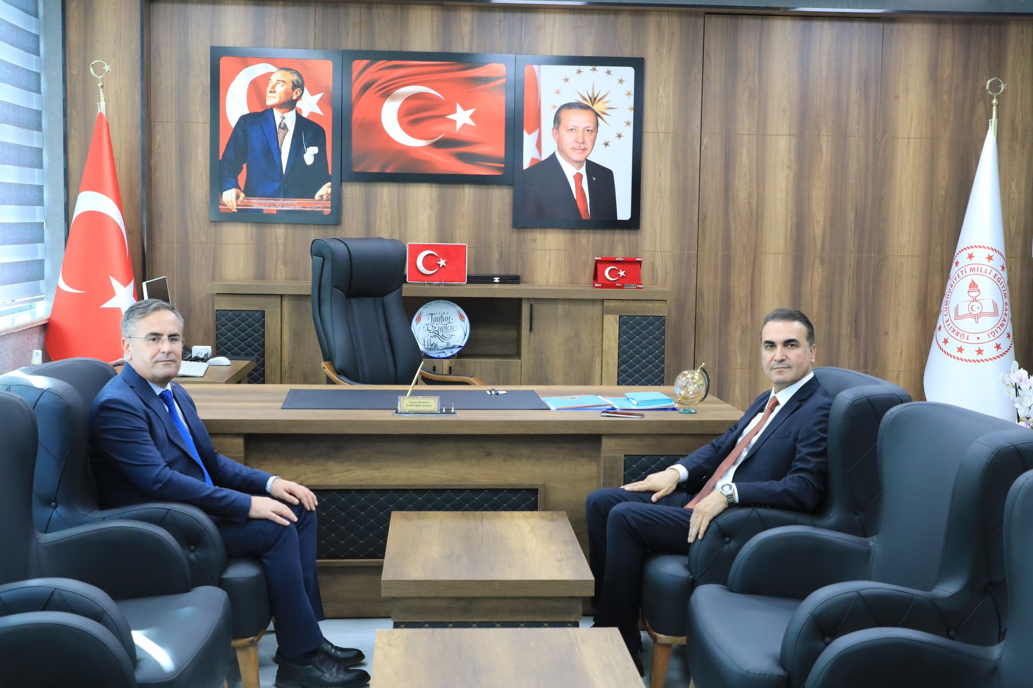 İl Müdürümüz Vefa Akdoğan, İl Millî Eğitim Müdürü Tayfun Özyolcu'yu ziyaret etti