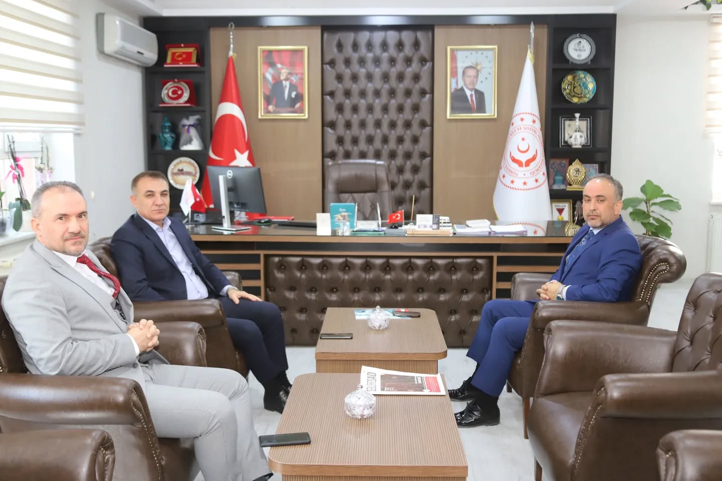 İl Tarım ve Orman Müdürü Sayın Duran Seçen İl Müdürümüz Sayın Arif Topal’ı Makamında Ziyaret Etti