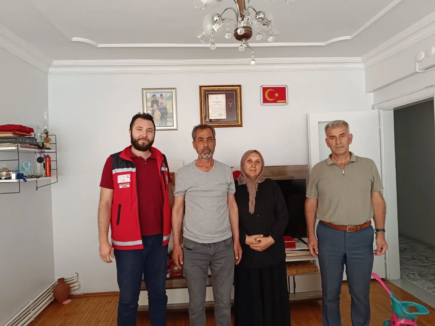 Kahraman Gazimiz Bayram YANIK ve Kıymetli Ailesi Ziyaret Edildi