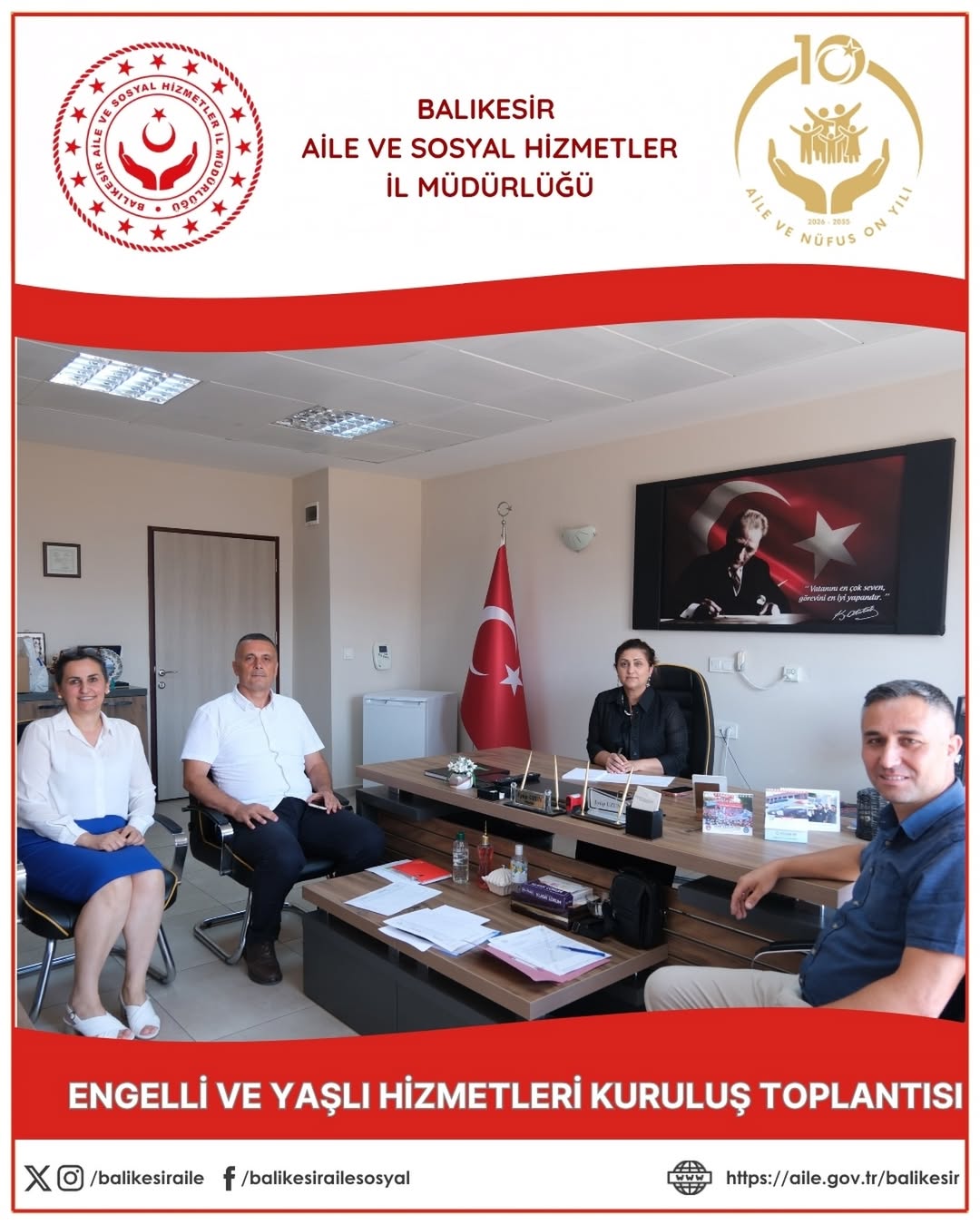 Engelli ve Yaşlı Hizmetleri Alanında Değerlendirme Toplantısı Gerçekleştirildi