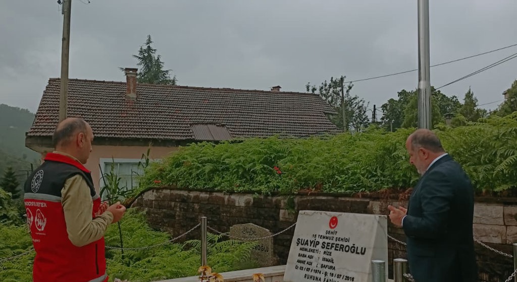 15 Temmuz Şehidimiz Şuayip SEFEROĞLU Kabri Başında Anıldı