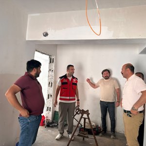 Kolejtepe'de Yapımı Devam Eden Çocuk Kuruluşları İnşaatlarında İncelemelerde Bulunuldu - fotoğraf 2