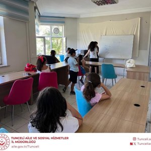 koruma ve bakım altında olan çocuklarımız, Tunceli Yunus Emre Gençlik Merkezi'nde düzenlenen "İngilizce Dil Eğitimi" etkinliğinde bir araya geldi - fotoğraf 2