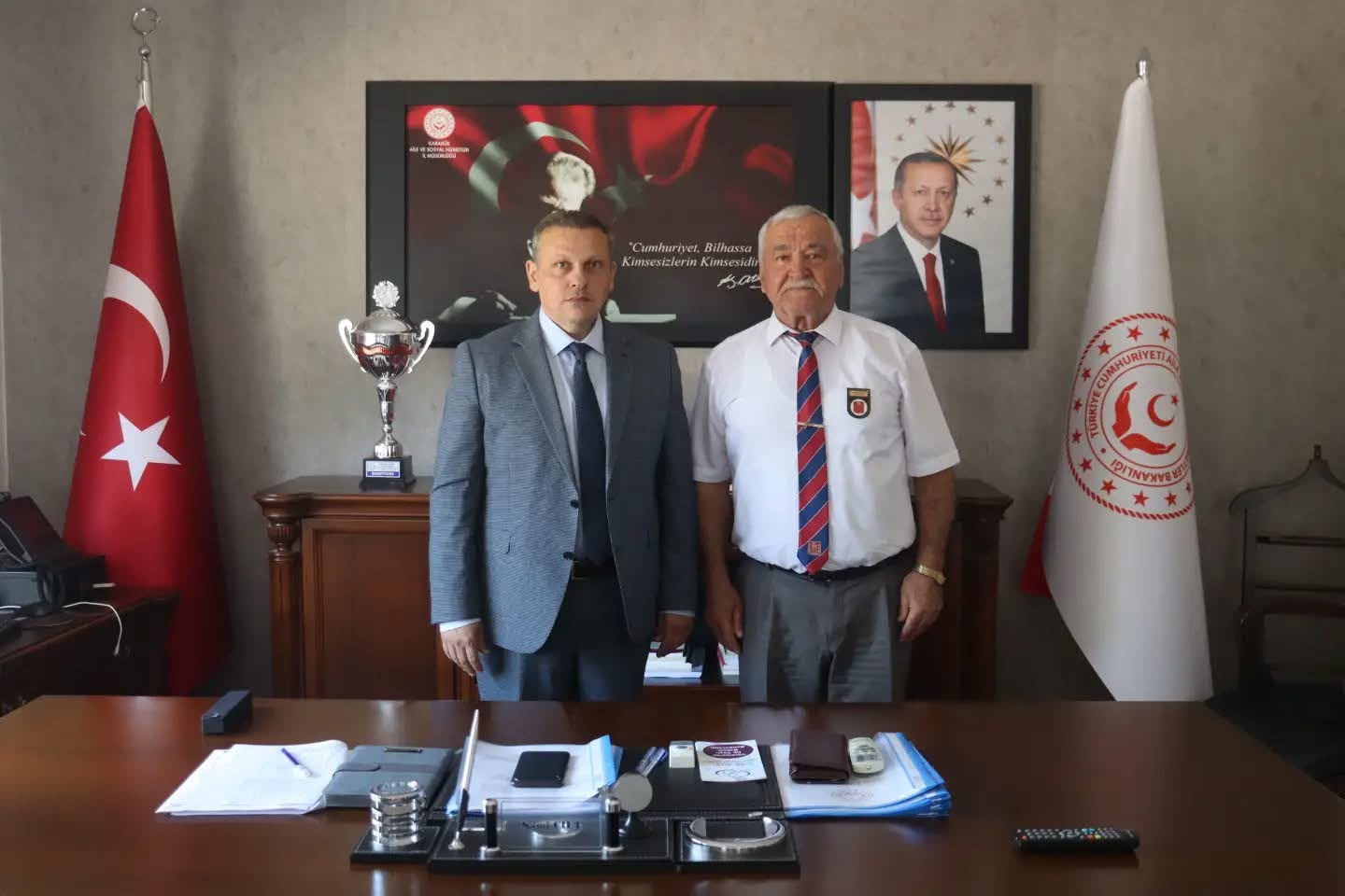 Türkiye Muharip Gaziler Derneği Karabük Şube Başkanlığından İl Müdürümüz Sami Çifte Hayırlı Olsun Ziyareti