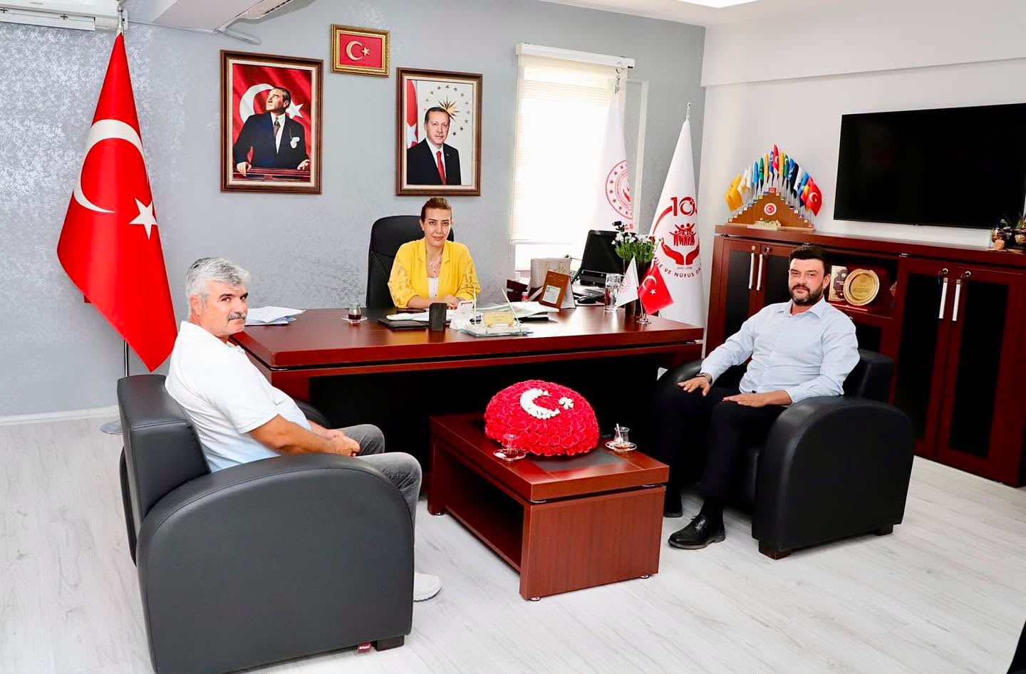 AK Parti Salihli İlçe Başkanı Nejat Can UYGUN, İl Müdürümüz Kudret GÜLTAŞ’ı Ziyaret Etti