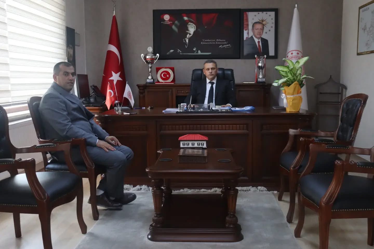 Salih Yücelden İl Müdürümüz Sami Çifte Ziyaret