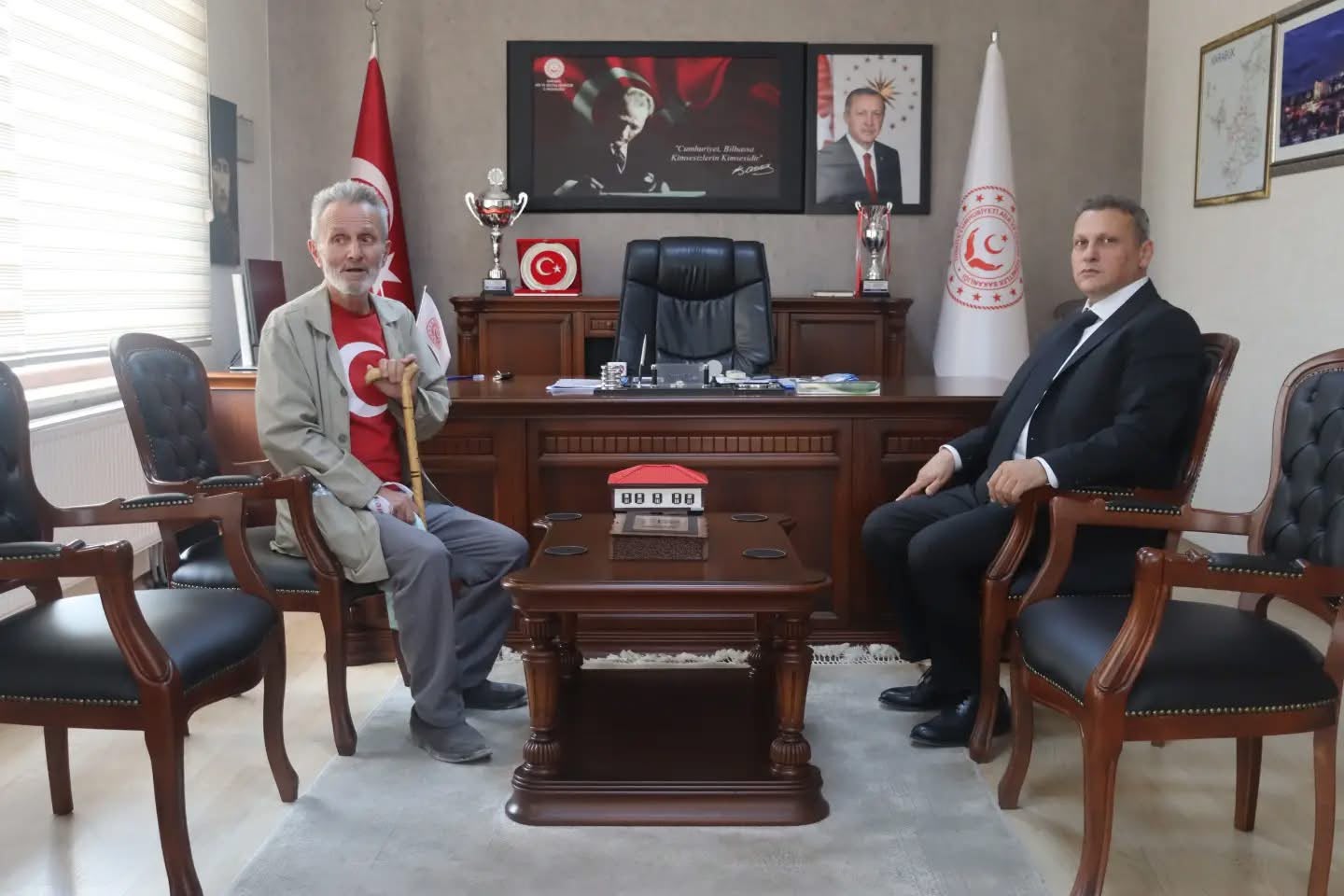 Satı Dikbaştan İl Müdürümüz Sami Çifte Hayırlı Olsun Ziyareti