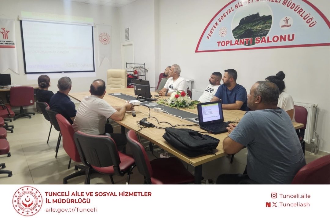 Müdürlüğümüze bağlı Pertek Sosyal Hizmet Merkezi Müdürlüğü Personeline İş Güvenliği Eğitimi Verildi