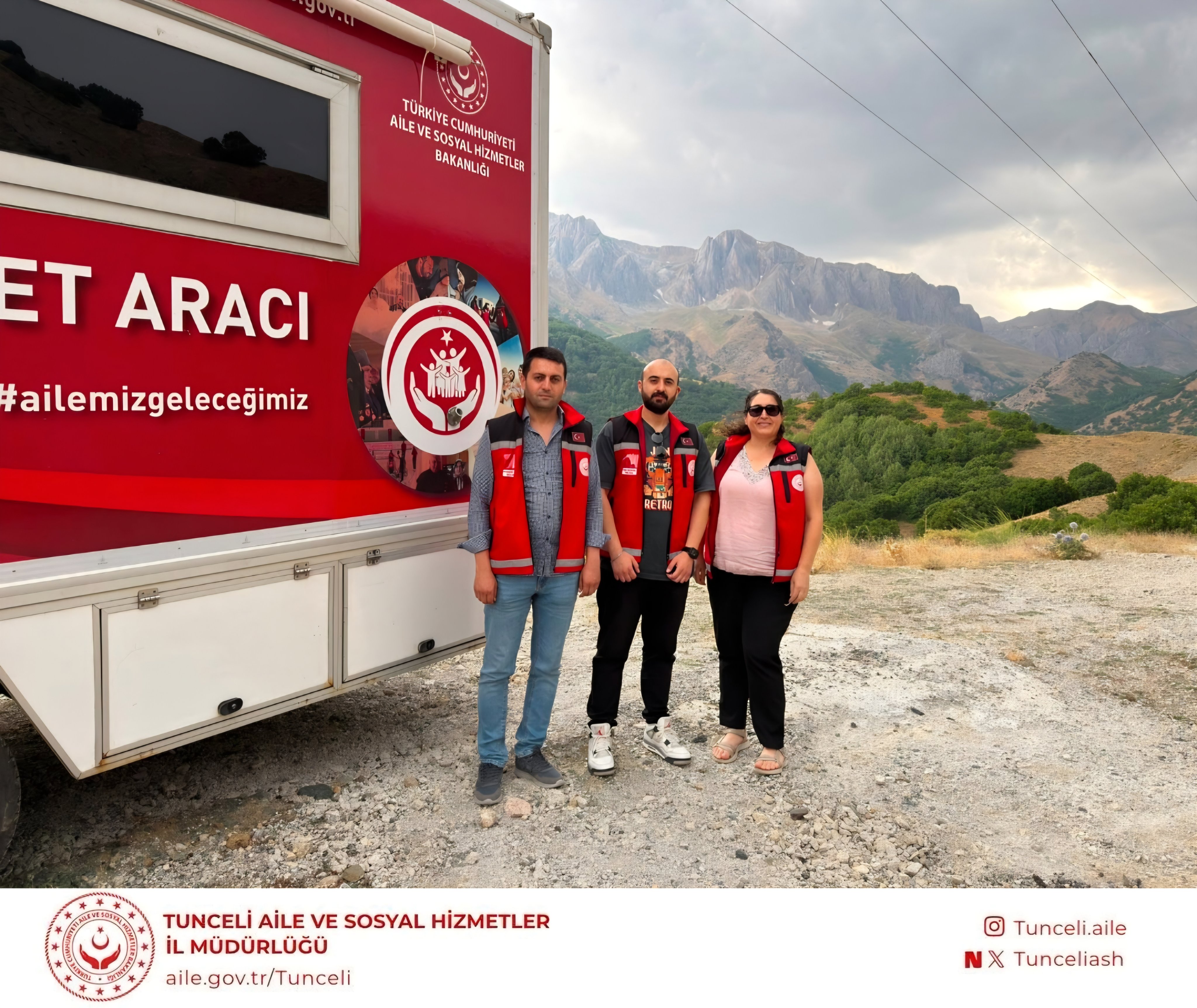 Mobil Sosyal Hizmet Aracımız Pülümür'de