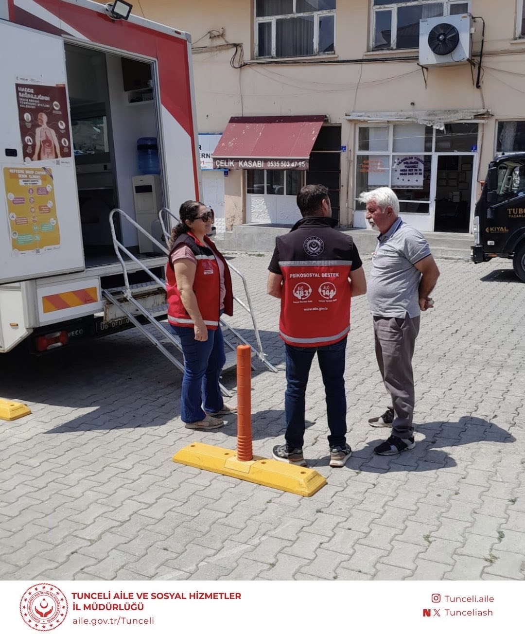 Mobil Sosyal Hizmet Aracımız Pülümür'de