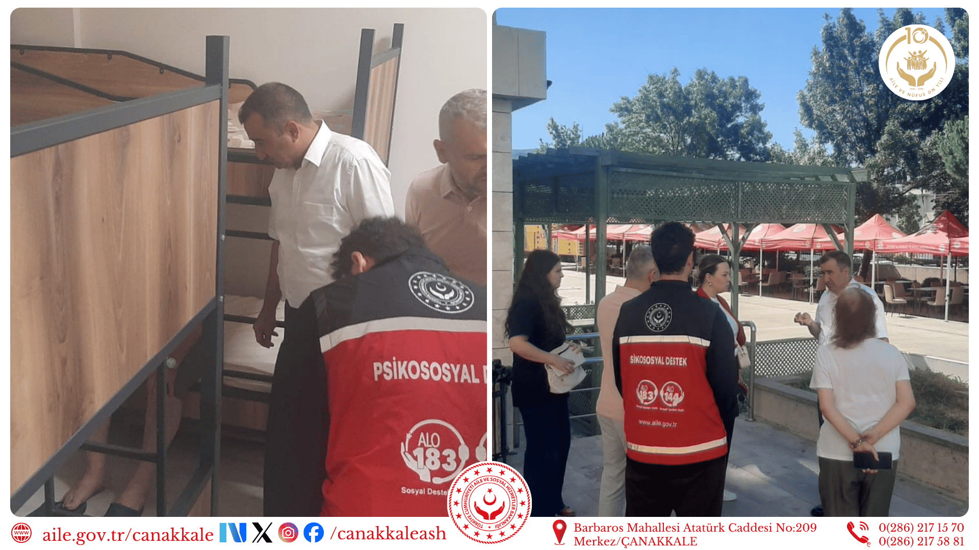 İl Müdürümüzden Yangından Etkilenen Yaşlılarımıza Ziyaret