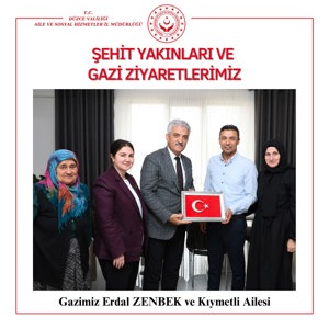 Gazimiz Erdal ZENBEK ve Kıymetli Ailesi Ziyaret Edildi. - fotoğraf 1