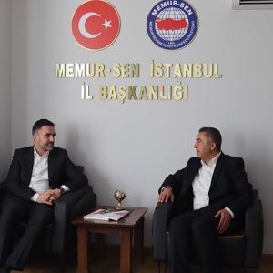 İl Müdürümüz Sn. Ömer Turan, Memur-Sen İstanbul İl Başkanı Sn. Cesur Öztürk ve Yönetimini Ziyaret Etti - fotoğraf 1