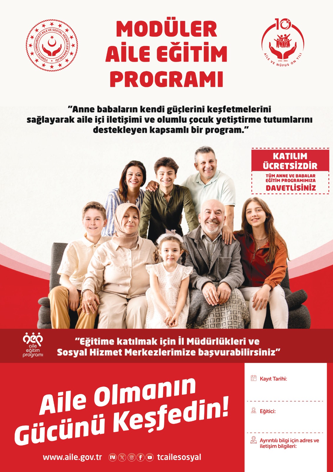 📌Modüler Aile Eğitim Programı