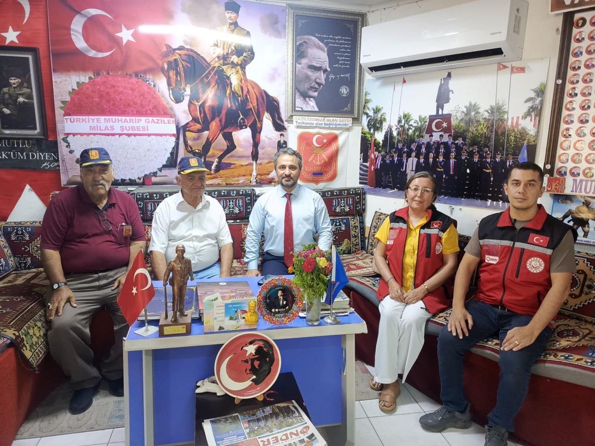 İl Müdürümüz Mahmut SELÇUK, Milas Muharip Gaziler Derneği Başkanı Mehmet SARBAN’ı ziyaret etti. 