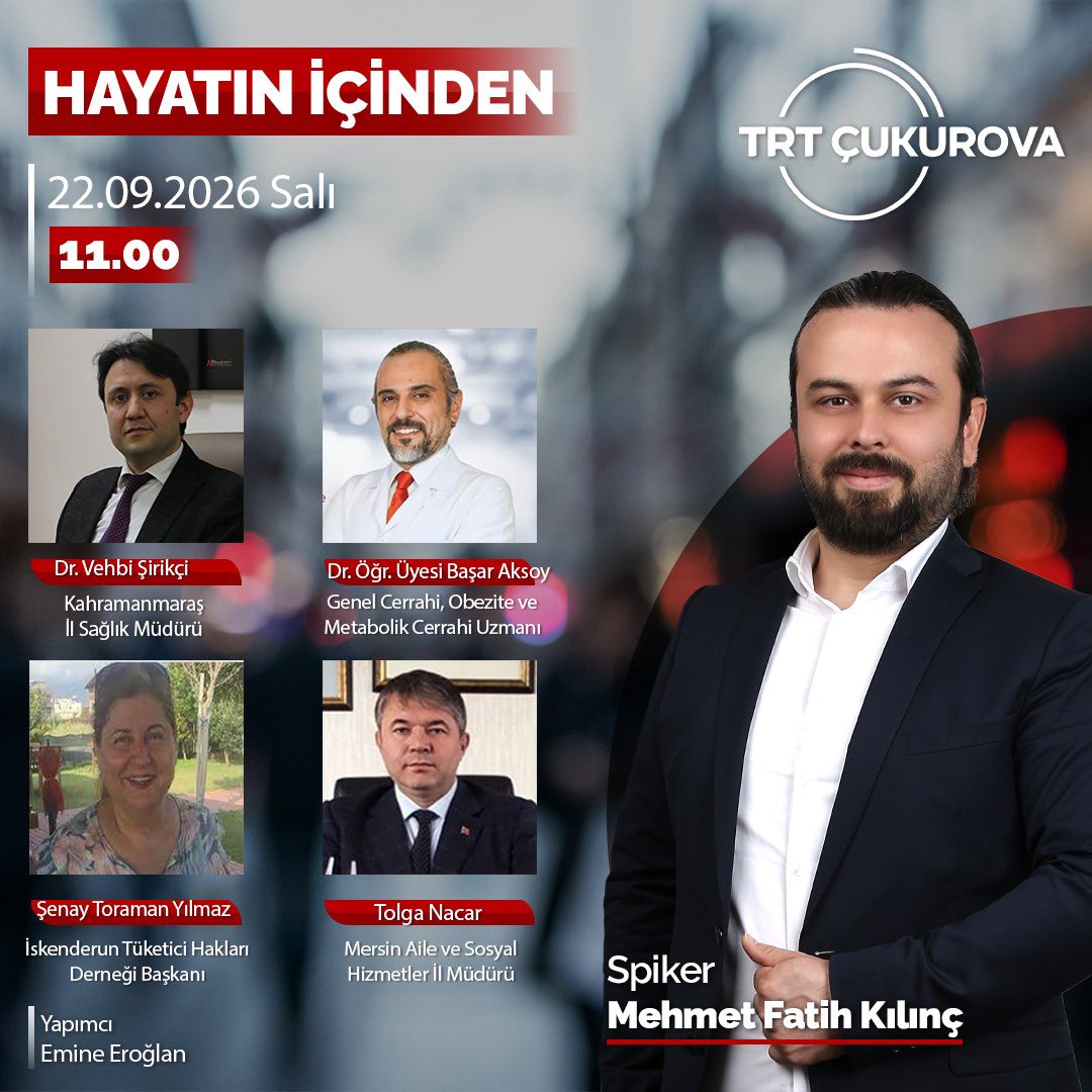 İl Müdürümüz Sayın Tolga Nacar ,Aile ve Sosyal Hizmetler Bakanlığımız tarafından hayata geçirilen “İyilik Var” dijital gönüllülük platformu projesi farkındalığı için TRT Çukurova Radyosu  programının yayın konuğu olacak.