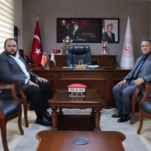 Karabük Belediye Başkan Yardımcısı Sayın Fatih Ustaoğlu, il Müdürümüz Sayın Sami Çift'i makamında ziyaret etti. - fotoğraf 1