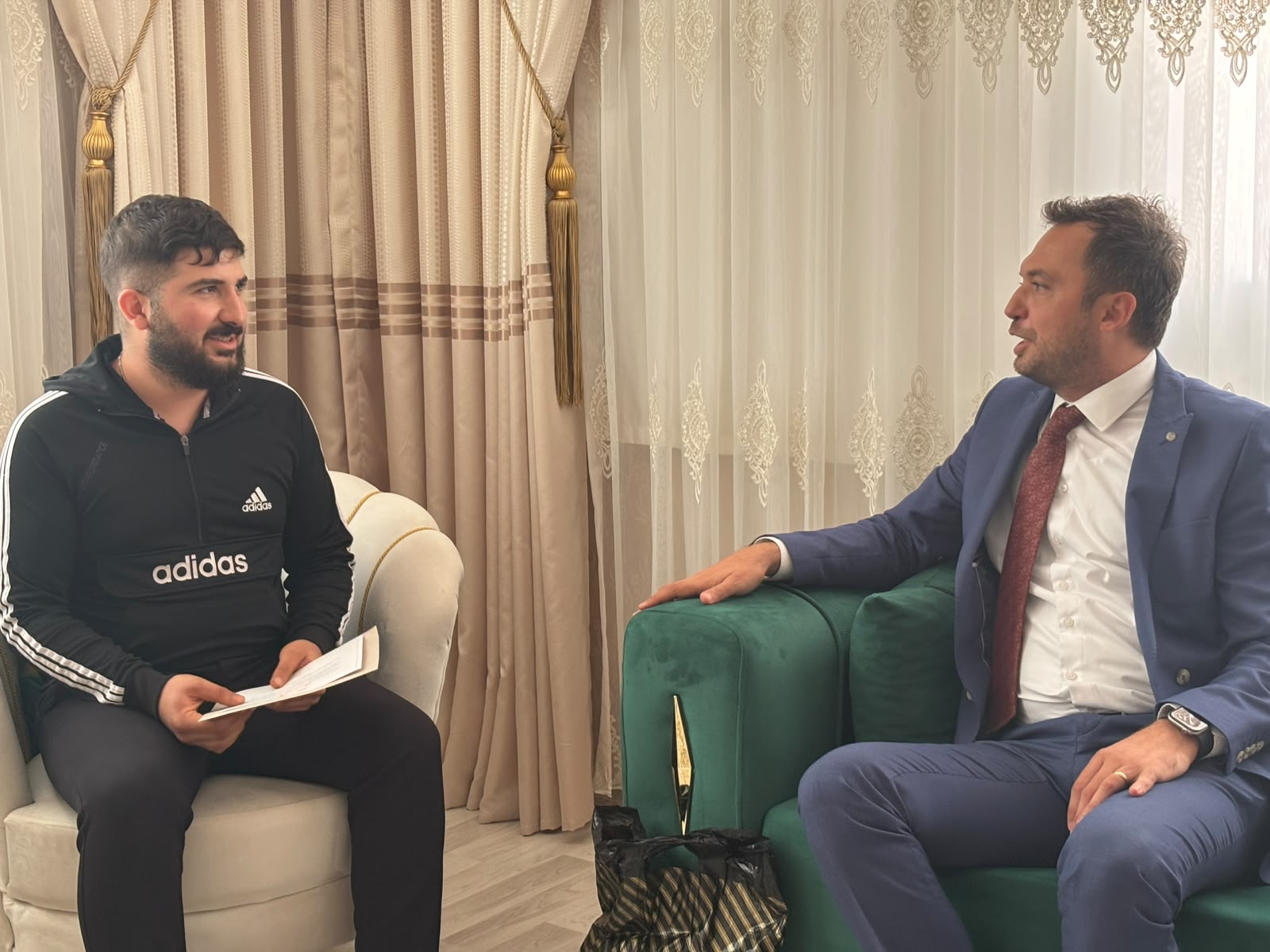 İl Müdürümüz Sayın Çetin TUTAŞ, Aile ve Gençlik Fonu’ndan Yararlanan Çifti Ziyaret Etti