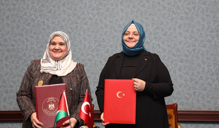 Türkiye ve Filistin Arasında “Kadının Güçlendirilmesi Alanında İşbirliğine Yönelik Mutabakat Zaptı” İmzalandı.