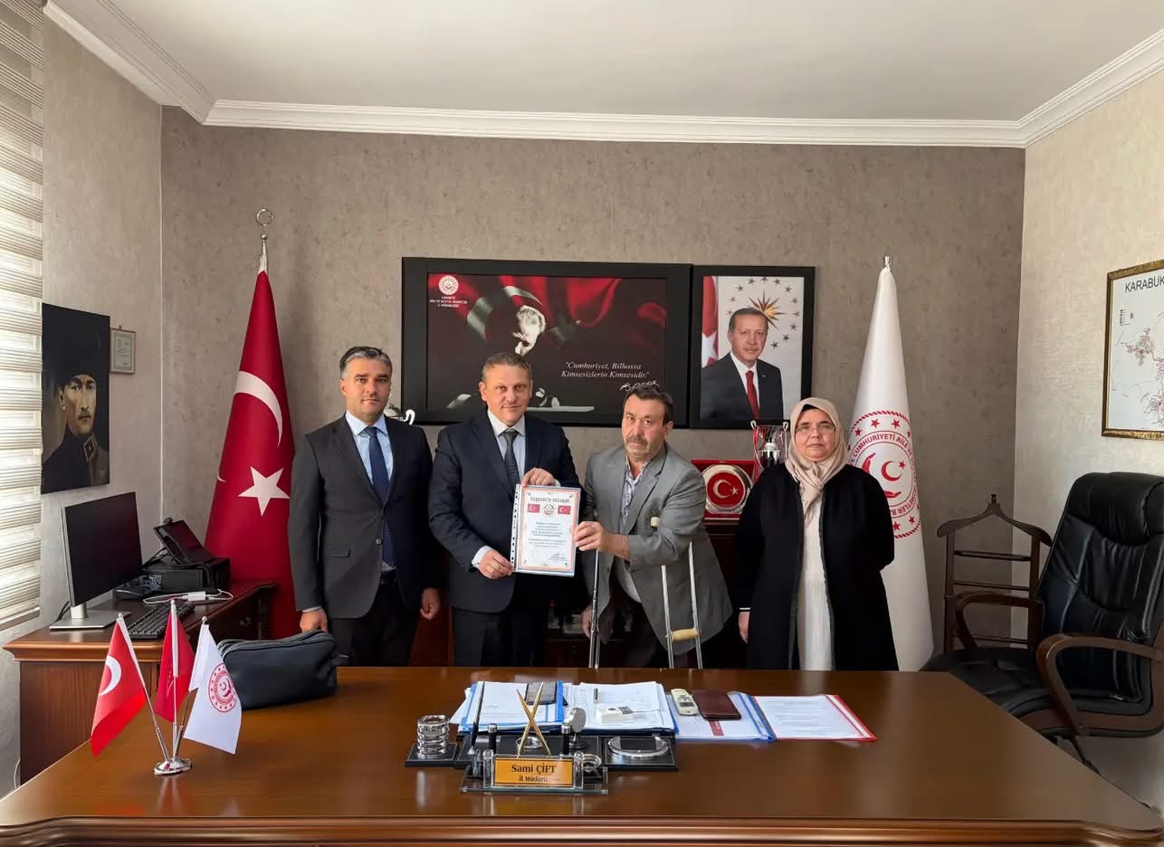 Safranbolu Engelliler Derneği Başkanından, İl Müdürümüz Sayın Sami ÇİFT’e ziyaret